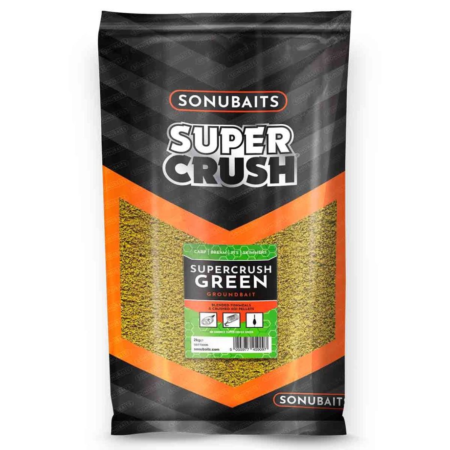 Sonu Baits Super Crush Green Grundbait  2kg - S1770006