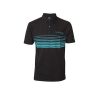 Drennan Black- Aqua Lines Polo Shirt - Small- CSDBP000 - Image 2