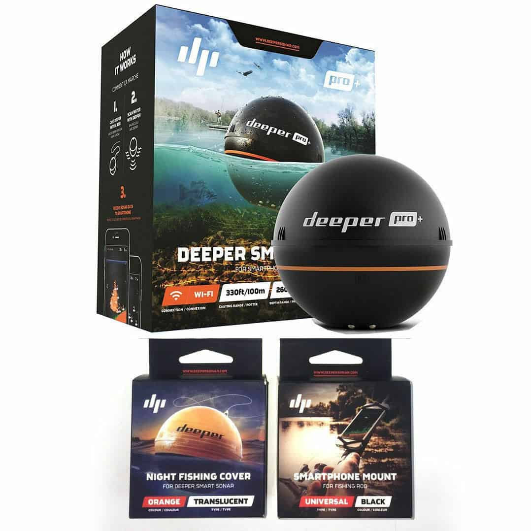 Deeper Pro+ (Plus) Blue Tooth GPS Wireless Fish Finder/Phone