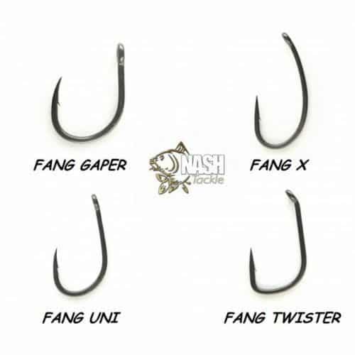 Nash Fang X,Twister, Twister Chod, Fang X &Twister Barbless,Hooks £5 (3 For  £10)